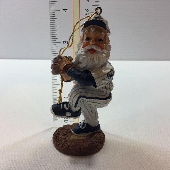 Santa Baseball Player Team USA Christmas Tree Ornament Statue Figurine Ceramic - Picture 9 of 9